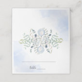 Placement Carte de table Bleu Hiver (Extérieur déplié)
