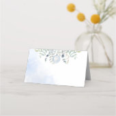 Placement Carte de table Bleu Hiver (Dos)
