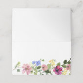 Placement Carte de table Bohème Fleur Sauvage (Extérieur déplié)