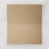 Placement Carte de table Bohème Rustique Fleurs Rouge Bourgo (Intérieur déplié)