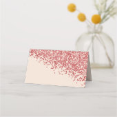 Placement Carte de table Burgundy pailletée Ruby Red pour 20 (Dos)