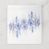 Placement Carte de table cascade de vigne d'hiver bleu gris (Extérieur déplié)