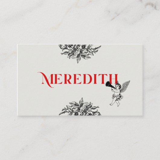 Placement Carte de table Chérubin (Devant)