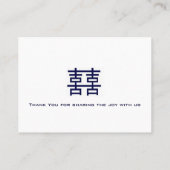 Placement Carte de table chinoise Dragon-Phoenix moderne 2 (Dos)