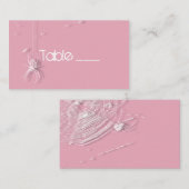 Placement Carte de table Cobwebs et Araignées blanches (Devant / Derrière)