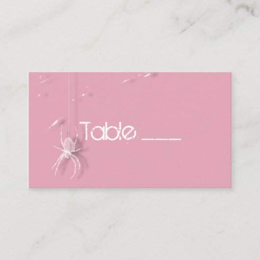 Placement Carte de table Cobwebs et Araignées blanches (Devant)