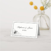 Placement Carte de Table de Compagnon Toile d'Araignée (Devant)