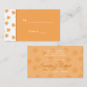 Placement carte de table de dîner de réception de mariage po (Devant / Derrière)