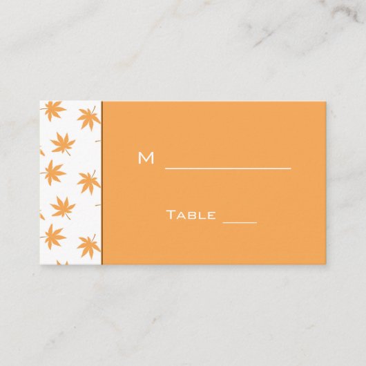 Placement carte de table de dîner de réception de mariage po (Devant)