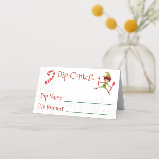 Placement Carte de table de la fête de la recette du concour (Devant)