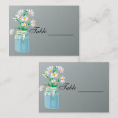Placement Carte de table de marguerites d'été (Devant / Derrière)