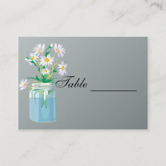Placement Carte de table de marguerites d'été