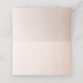 Placement Carte de table de mariage à la rose botanique rust (Intérieur déplié)
