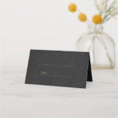Placement Carte de table de mariage art déco céleste (Devant)