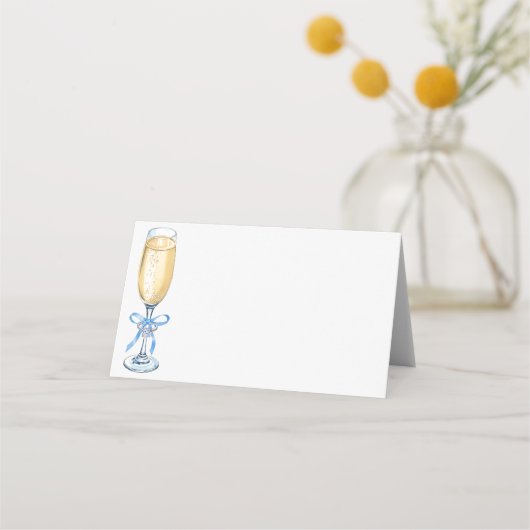Placement Carte de table de mariage au Champagne Quelque cho (Dos)