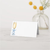 Placement Carte de table de mariage avec champagne Something (Devant)