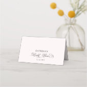 Placement Carte de table de mariage avec ruban rose (Dos)