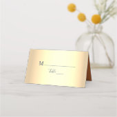 Placement Carte de table de mariage bleu marine (Devant)