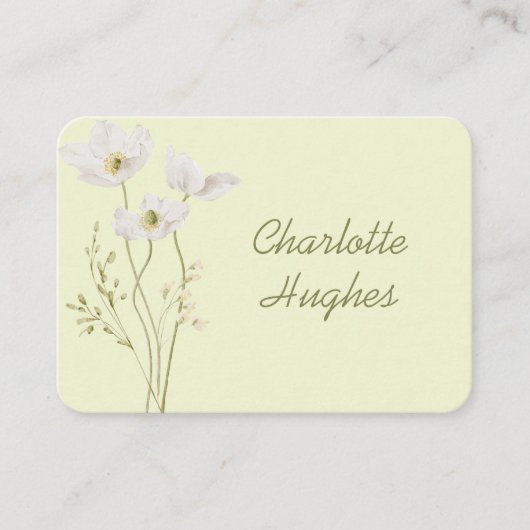 Placement Carte de table de mariage botanique vert moderne (Devant)