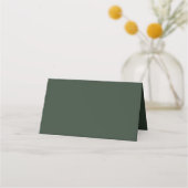 Placement Carte de Table de Mariage de Forêt de Lac de Monta (Dos)
