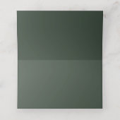 Placement Carte de Table de Mariage de Forêt de Lac de Monta (Intérieur déplié)