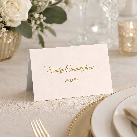 Placement Carte de table de mariage élégante à l'écriture do