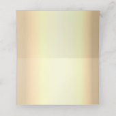 Placement Carte de table de mariage élégante en or (Intérieur déplié)