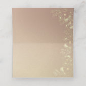 Placement Carte de table de mariage en or noir (Intérieur déplié)