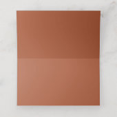 Placement Carte de table de mariage en terre cuite (Intérieur déplié)