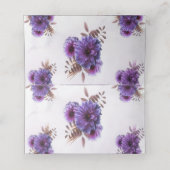 Placement Carte de Table de Mariage Fleur de Chrysanthème Aq (Intérieur déplié)
