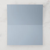 Placement Carte de table de mariage Floral Dusty Blue (Intérieur déplié)