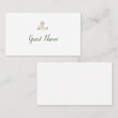 Placement Carte de table de mariage florale folklorique pers (Devant / Derrière)