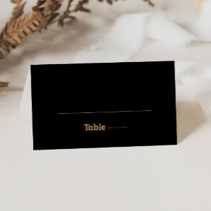 Placement Carte de table de mariage minimaliste classique en