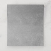 Placement Carte de table de mariage moderne argentée (Intérieur déplié)