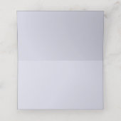Placement Carte de table de mariage Navy Silver Gold (Intérieur déplié)