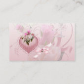 Placement Carte de table de mariage nom floral rose Supprime (Dos)