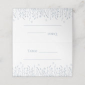 Placement Carte de table de mariage Papillons Prairie de fle (Extérieur déplié)