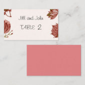 Placement Carte de Table de Mariage – Place Invité Personnal (Devant / Derrière)