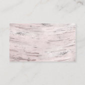 Placement Carte de table de mariage rustique en bois de boul (Dos)