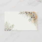 Placement Carte de table de mariage Rustique Toscane Branche (Dos)