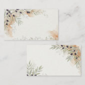 Placement Carte de table de mariage Rustique Toscane Branche (Devant / Derrière)