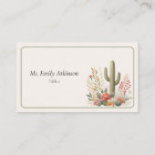 Placement Carte de table de mariage Saguaro & Sage Flat (Dos)