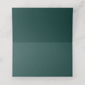 Placement Carte de table de mariage vert émeraude (Intérieur déplié)