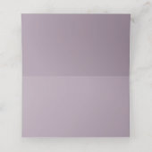 Placement Carte de table de mariage violet et or (Intérieur déplié)