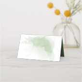 Placement carte de table de verdure de fleur jaune magnifiqu (Dos)