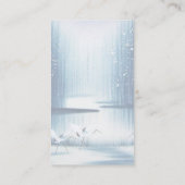 Placement Carte de table des aigrettes d'hiver (Dos)