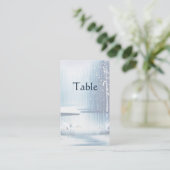 Placement Carte de table des aigrettes d'hiver (Debout devant)