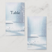 Placement Carte de table des aigrettes d'hiver (Devant / Derrière)