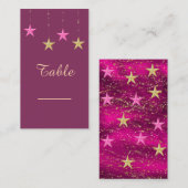 Placement Carte de table des Mille et Une Nuits (Devant / Derrière)