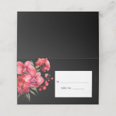 Placement Carte de table d'invité de carte de lieu d'Orchidé (Extérieur déplié)